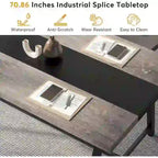 6FT Rectangle Conference Table, 70.9L Meeting Table for 6 People