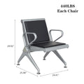 PU Leather Office Waiting Room Chairs - Reception Guest Bench