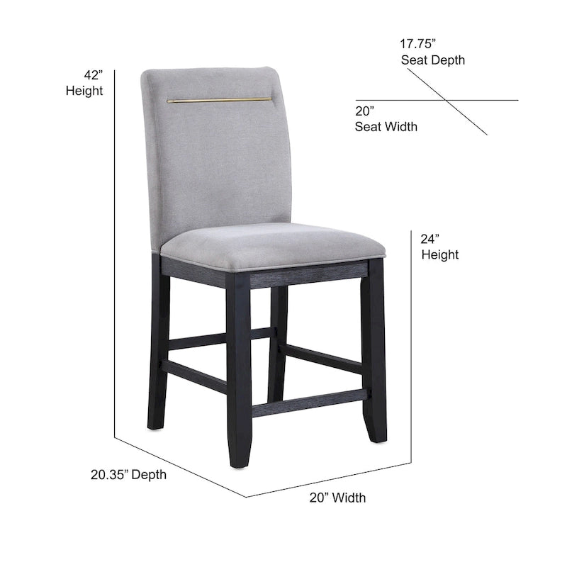 Steve Silver Yantis Modern 7-piece Counter Height Dining Set