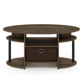 FURINNO JAYA Simple Design Oval Coffee Table