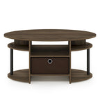 FURINNO JAYA Simple Design Oval Coffee Table