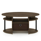 FURINNO JAYA Simple Design Oval Coffee Table