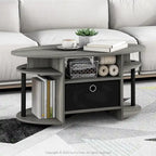FURINNO JAYA Simple Design Oval Coffee Table