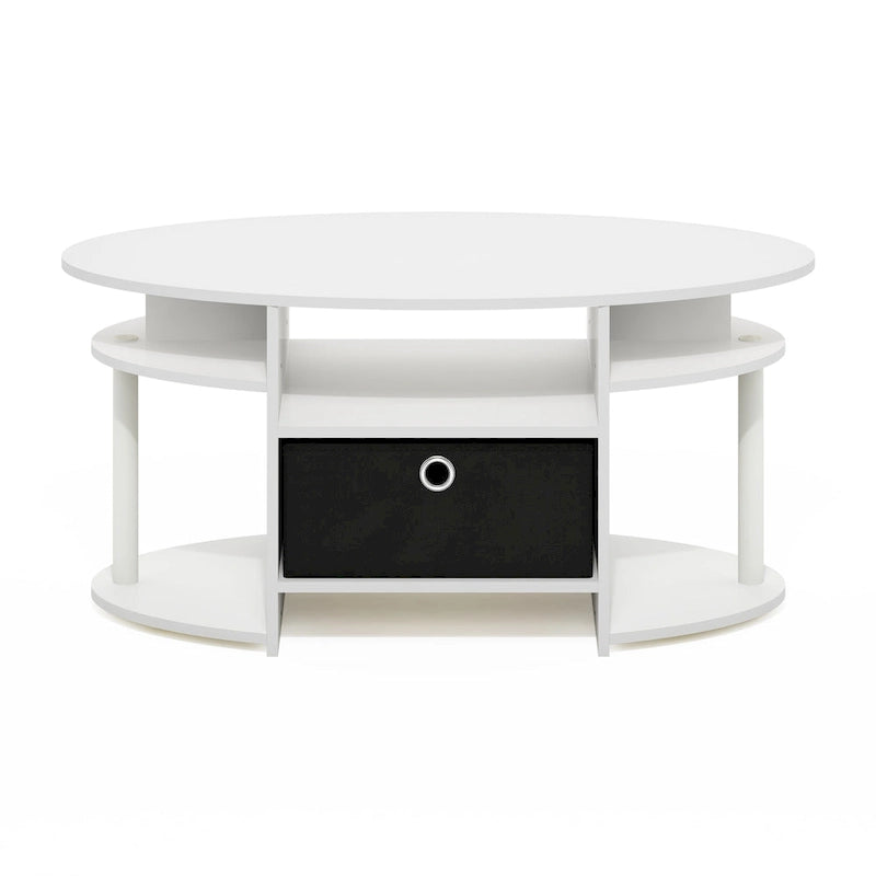 FURINNO JAYA Simple Design Oval Coffee Table