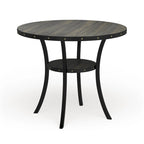 Roundhill Furniture Biony Dining Collection Espresso Wood Counter Height Nailhead Dining Table - Brown