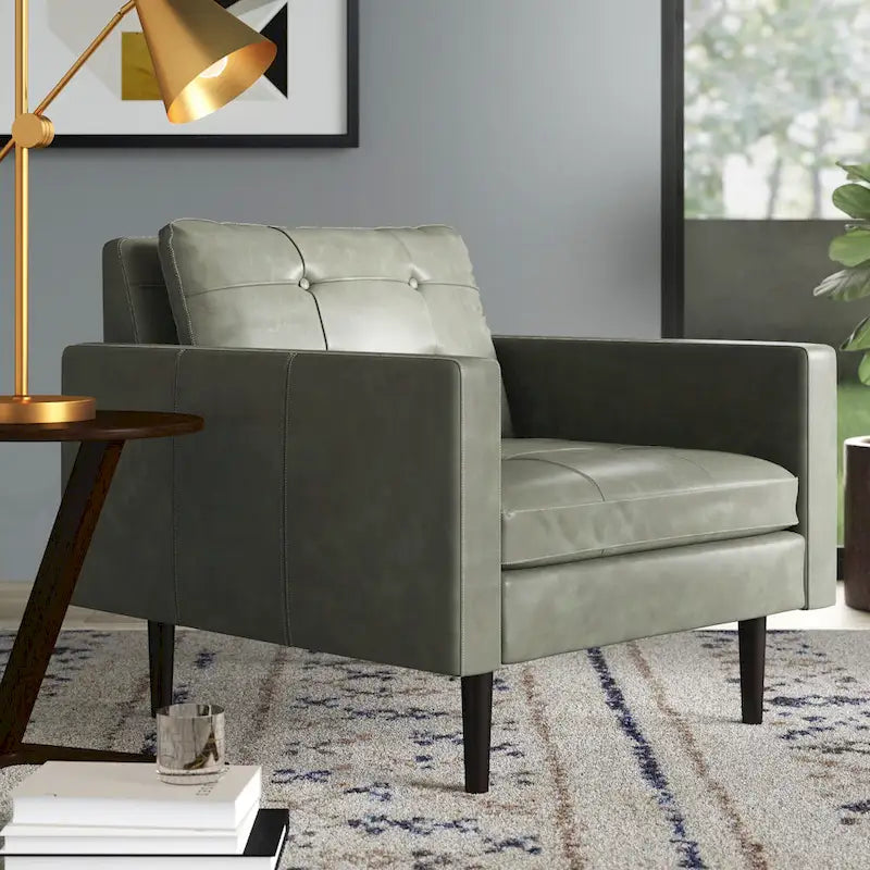 Ritchie Bonded Leather Arm Chair