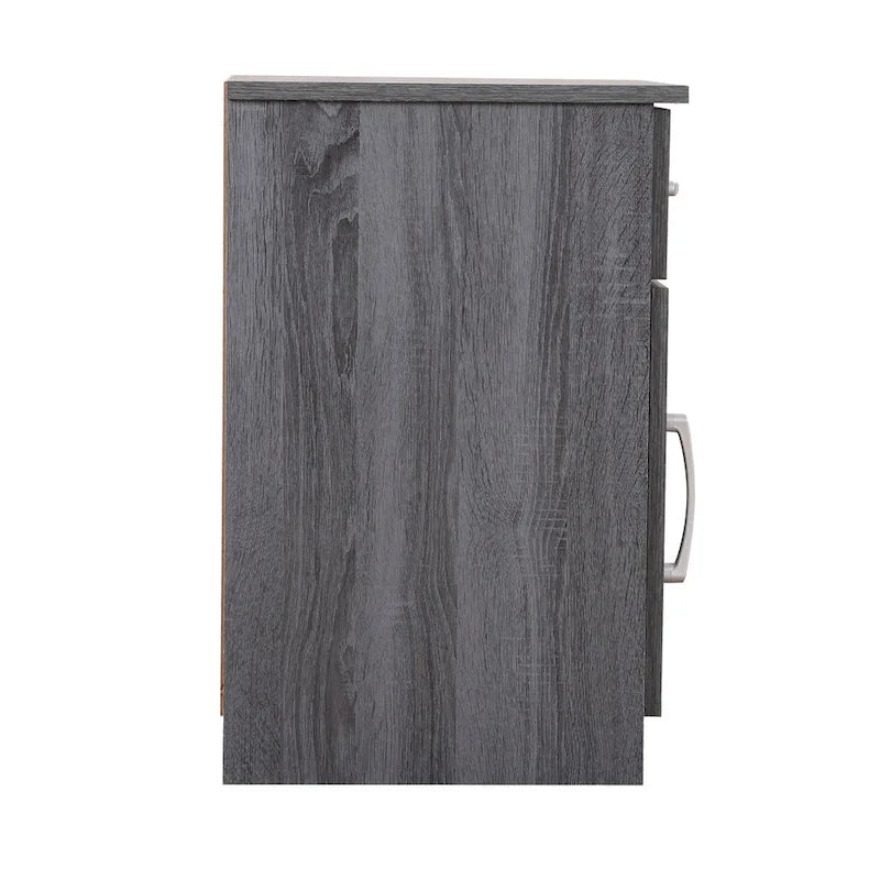 Alston 1-drawer and Cabinet Wood Nightstand
