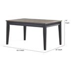 Steve Silver Ralston Two-Tone Ebony and Driftwood 7-Piece Dining Set