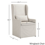 Sabera Shabby Chic Round X-Base Dining Set - Double X Back by iNSPIRE Q Classic