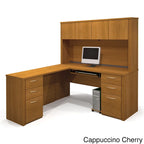 Bestar Embassy 6-drawer L-shaped Workstation Desk Kit