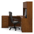 Bestar Embassy 6-drawer L-shaped Workstation Desk Kit