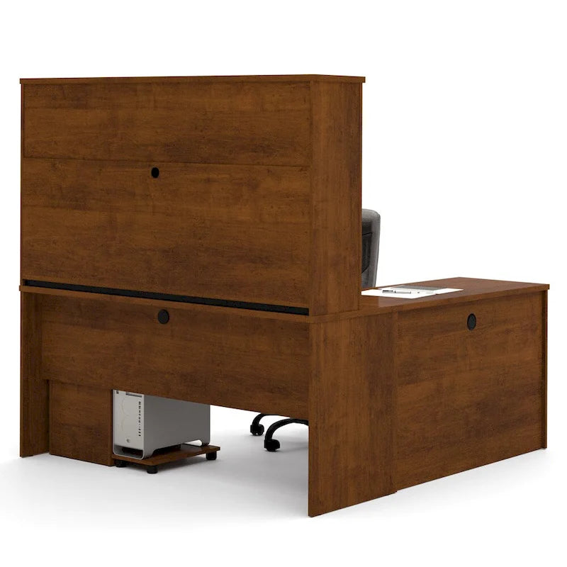 Bestar Embassy 6-drawer L-shaped Workstation Desk Kit