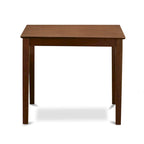 East West Furniture 5 Piece Counter Height Dining Table Set- a Square Table and 4 Kitchen Chairs, Mahogany(Seat Type Options)