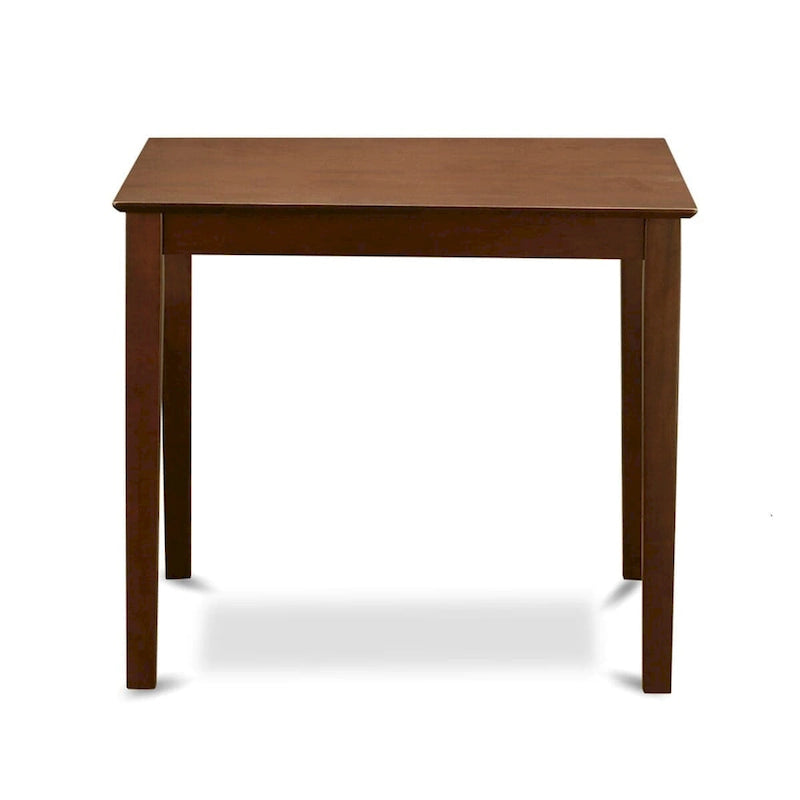 East West Furniture 5 Piece Counter Height Dining Table Set- a Square Table and 4 Kitchen Chairs, Mahogany(Seat Type Options)