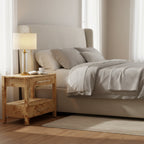 Brandyss Wooden 2 Drawer Nightstand
