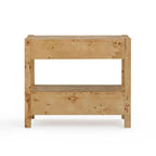 Wooden Two-Drawer Nightstand