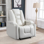 Power Leather Recliner Chair Home Theater Seating Soft