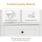 Triangle Tall Cabinet with 3 Drawers and Adjustable Shelves for Bathroom,