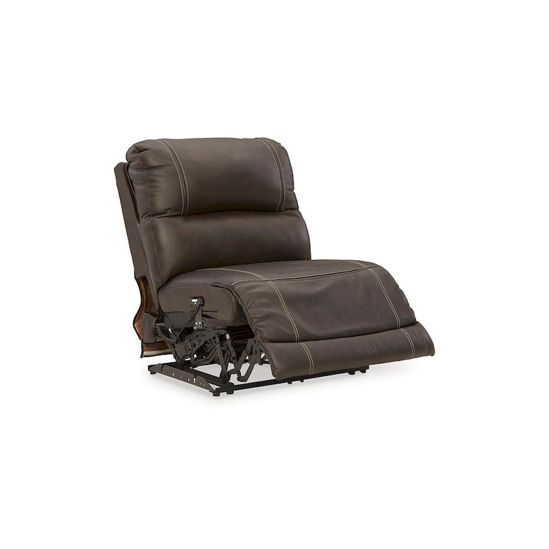 Signature Design by Ashley Dunleith Brown 7-Piece Power Reclining Sectional - 136W x 136D x 43H