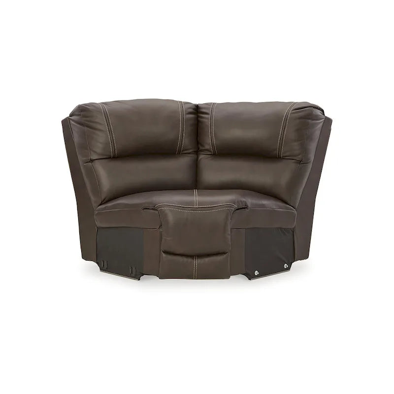 Signature Design by Ashley Dunleith Brown 7-Piece Power Reclining Sectional - 136W x 136D x 43H
