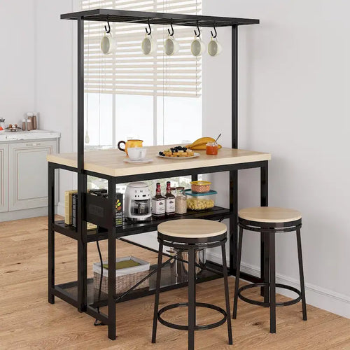 47 Kitchen Island Table Microwave Stand Oven Shelf with Storage - 47D x 28W x 72H