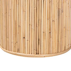 Iryna Modern Bohemian Natural Rattan Console Table