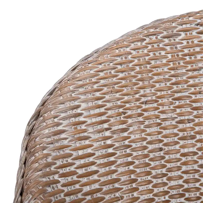 SAFAVIEH Aglaja Rattan Accent Chair with Cushion - 22 W x 26.8 L x 33.5 H - 22Wx27Dx33H
