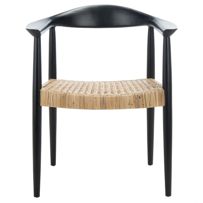 SAFAVIEH Anastasia Rattan Peel Accent Chair - 24.8 W x 18.9 L x 30.7 H - 25Wx19Dx31H