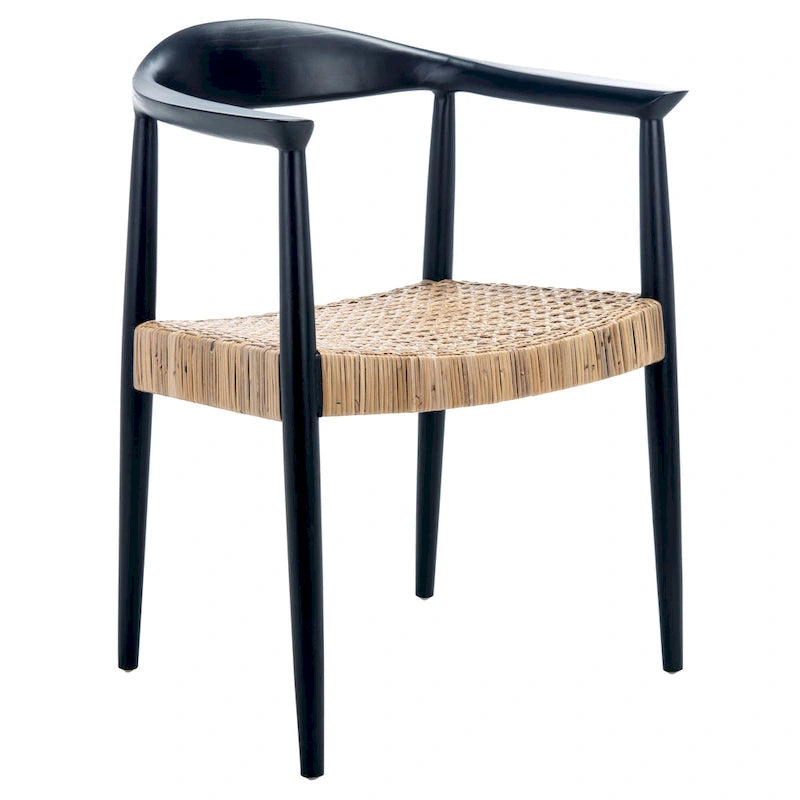 SAFAVIEH Anastasia Rattan Peel Accent Chair - 24.8 W x 18.9 L x 30.7 H - 25Wx19Dx31H