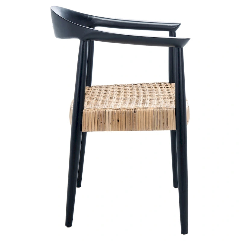 SAFAVIEH Anastasia Rattan Peel Accent Chair - 24.8 W x 18.9 L x 30.7 H - 25Wx19Dx31H