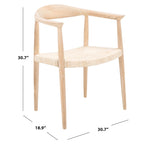 SAFAVIEH Besse Foc Twist Accent Chair - 24.8 W x 18.9 L x 30.7 H - 25Wx19Dx31H
