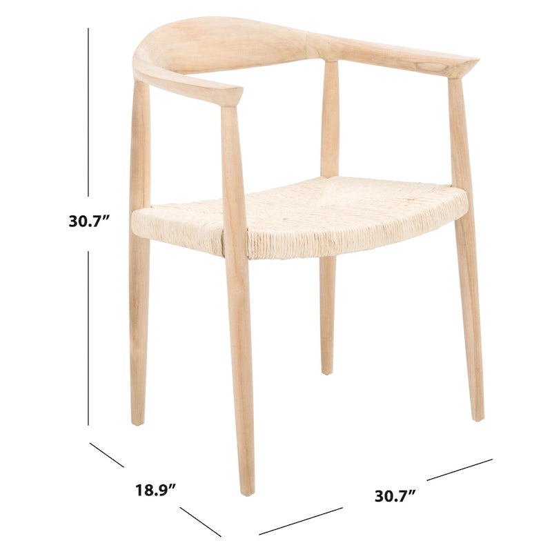 SAFAVIEH Besse Foc Twist Accent Chair - 24.8 W x 18.9 L x 30.7 H - 25Wx19Dx31H