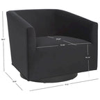 SAFAVIEH Frona Accent Chair (Fully Assembled) - 32 W x 33 D x 29 H - 32Wx33Dx28H