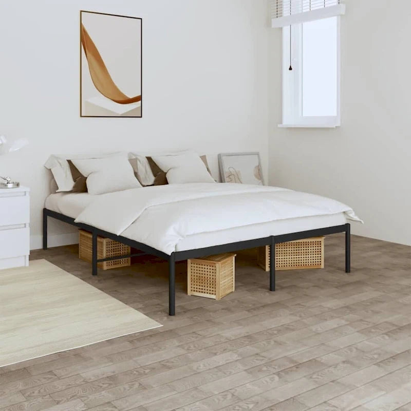 vidaXL Metal Bed Frame, No Mattress