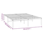 vidaXL Metal Bed Frame, No Mattress