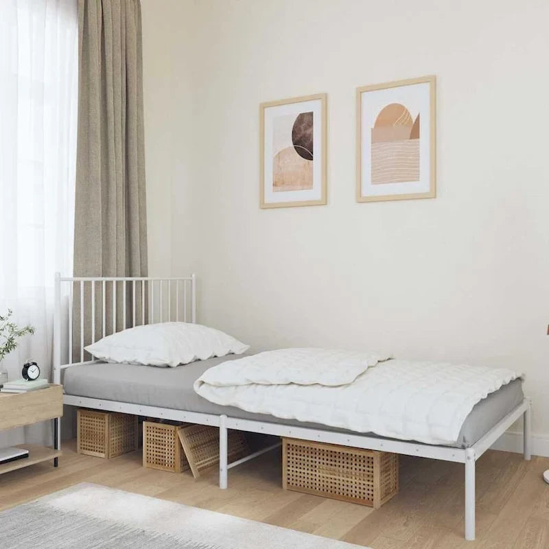 vidaXL Metal Bed Frame, No Mattress