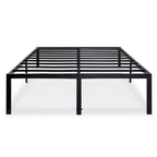 Full 18-inch High Rise Heavy Duty Black Metal Platform Bed Frame