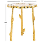 SAFAVIEH Augusta Floral Accent Table - 16 In. W x 16 In. D x 18 In. H - 16Wx16Dx18H