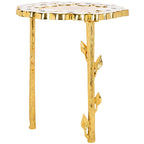 SAFAVIEH Augusta Floral Accent Table - 16 In. W x 16 In. D x 18 In. H - 16Wx16Dx18H