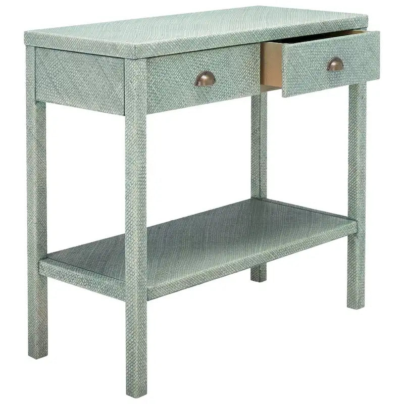 SAFAVIEH Francisca 2-Drawer 1-Shelf Console Table - 31 W x 14 L x 30 H - 31Wx14Dx30H