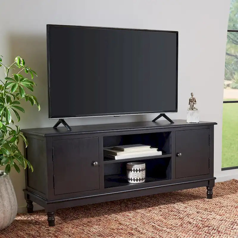 Two-Door Single-Tier TV Stand — 47.3" W x 15.8" D x 20" H