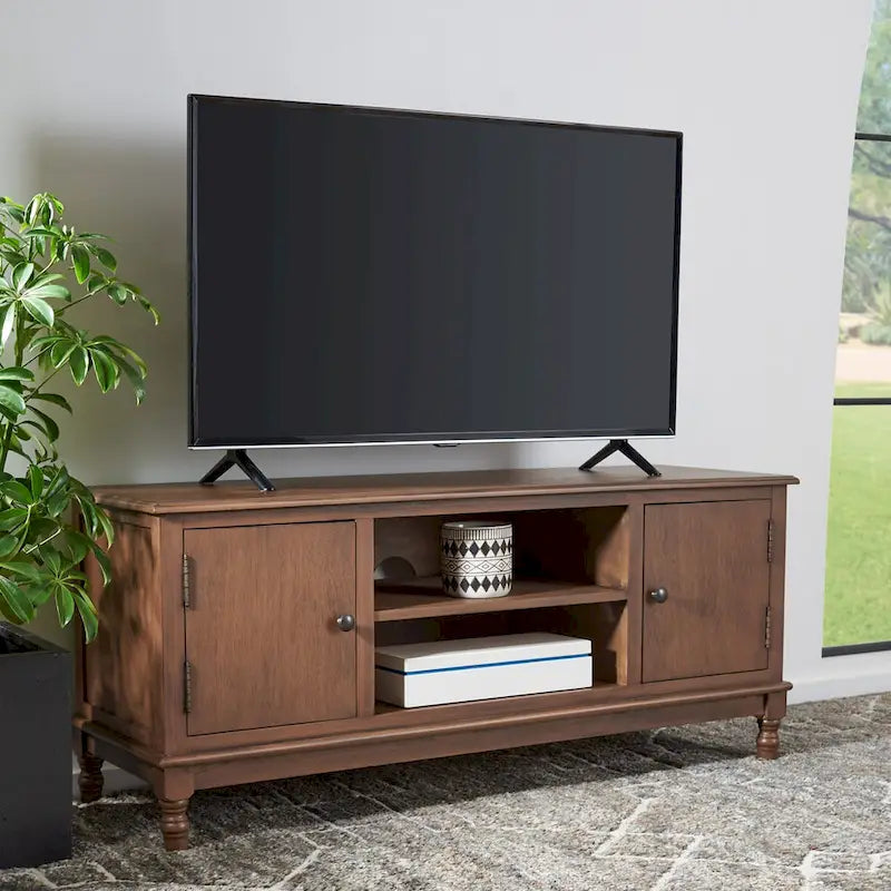 Two-Door Single-Tier TV Stand — 47.3" W x 15.8" D x 20" H