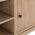 Two-Door Single-Tier TV Stand — 47.3" W x 15.8" D x 20" H