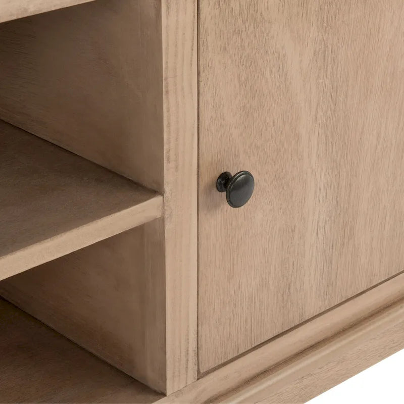Two-Door Single-Tier TV Stand — 47.3" W x 15.8" D x 20" H