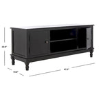 Two-Door Single-Tier TV Stand — 47.3" W x 15.8" D x 20" H