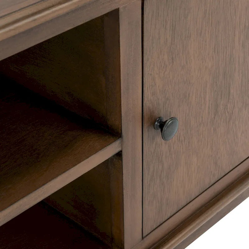Two-Door Single-Tier TV Stand — 47.3" W x 15.8" D x 20" H