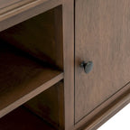 Two-Door Single-Tier TV Stand — 47.3" W x 15.8" D x 20" H