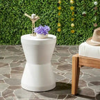 Concrete Indoor/Outdoor Accent Table — 12.2 x 12.2 x 17.3 — 12" W x 12" D x 17" H