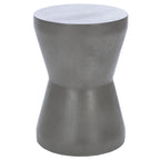 Concrete Indoor/Outdoor Accent Table — 12.2 x 12.2 x 17.3 — 12" W x 12" D x 17" H