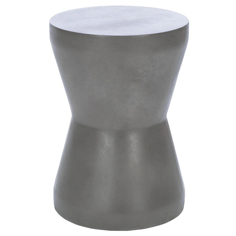 Concrete Indoor/Outdoor Accent Table — 12.2 x 12.2 x 17.3 — 12" W x 12" D x 17" H